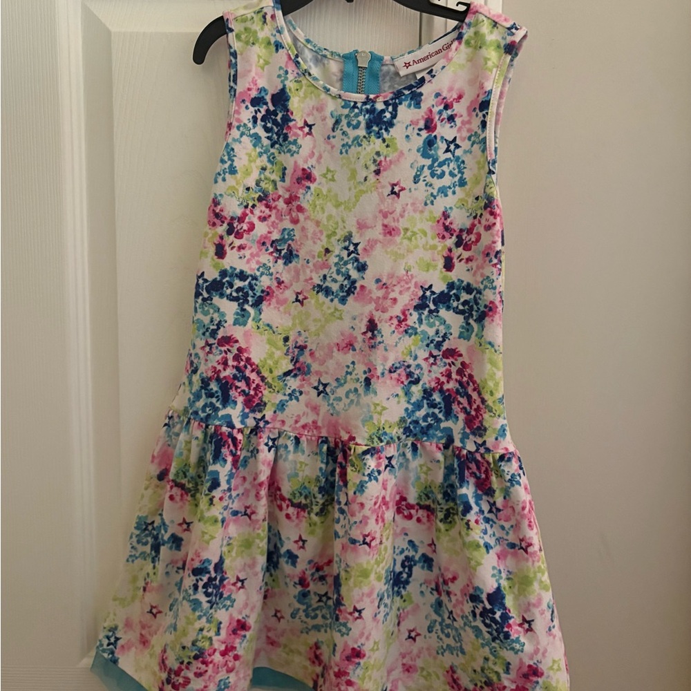 American Girl Truly Me Multicolor Floral Matching Dress fits Child size 6-7